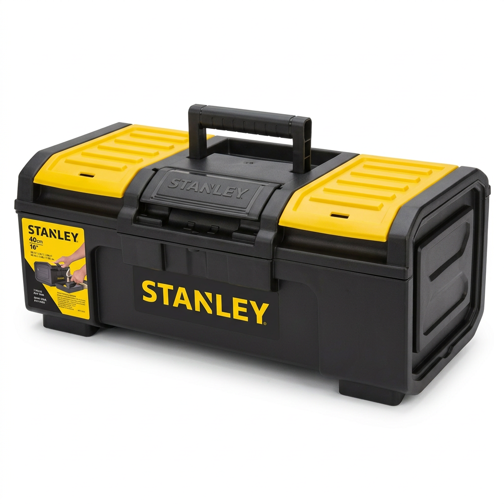 Caja de herramientas Stanley de polipropileno: 3 compartimentos