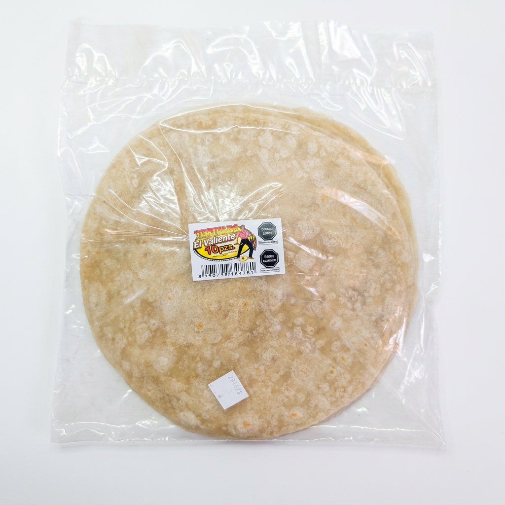 Tortilla de harina El Valiente 10 Piezas