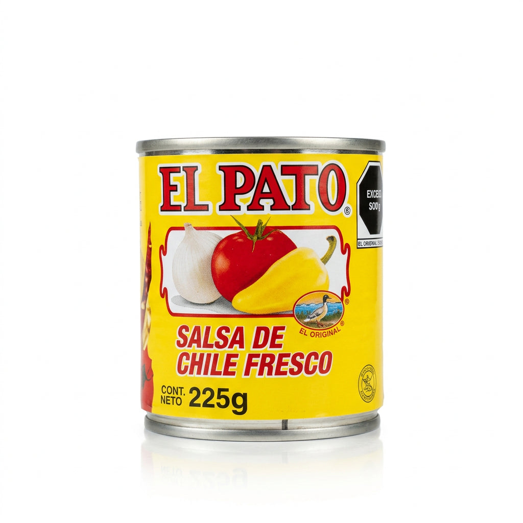 Salsa de chile fresco El Pato 225 gramos
