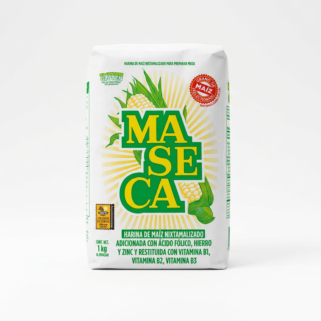 Harina de maíz nixtamalizado Maseca 1 Kilo