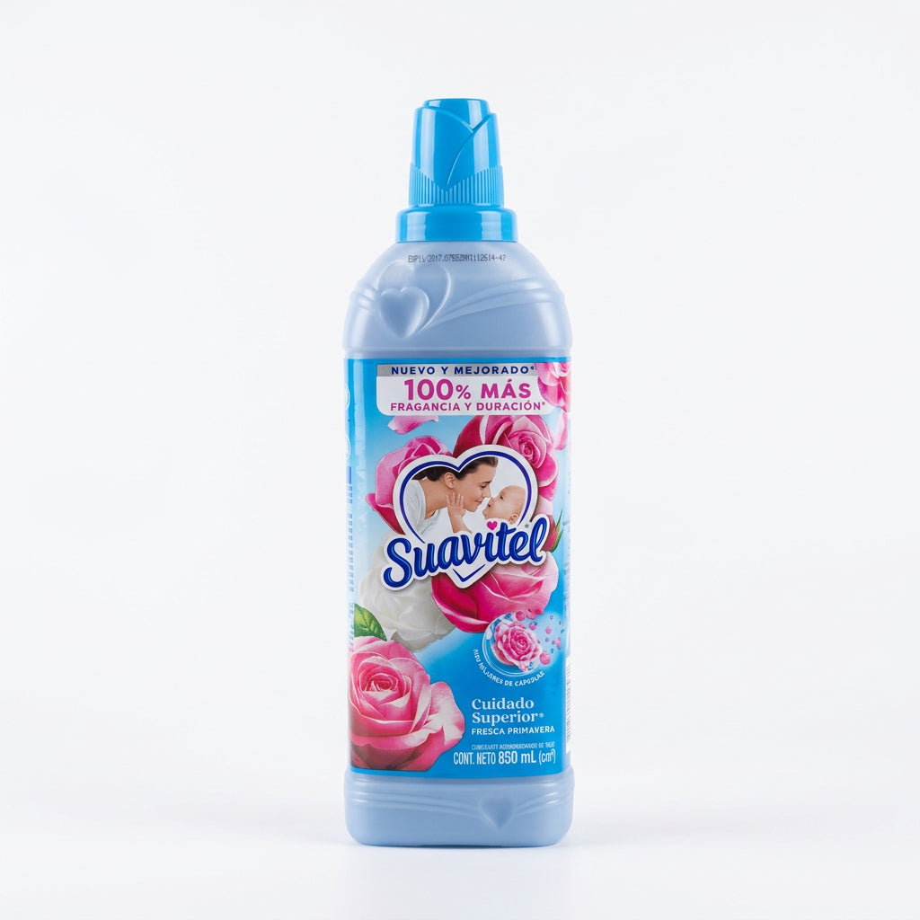 Suavizante de telas Suavitel Aroma Fresca Primavera 850 mililitros