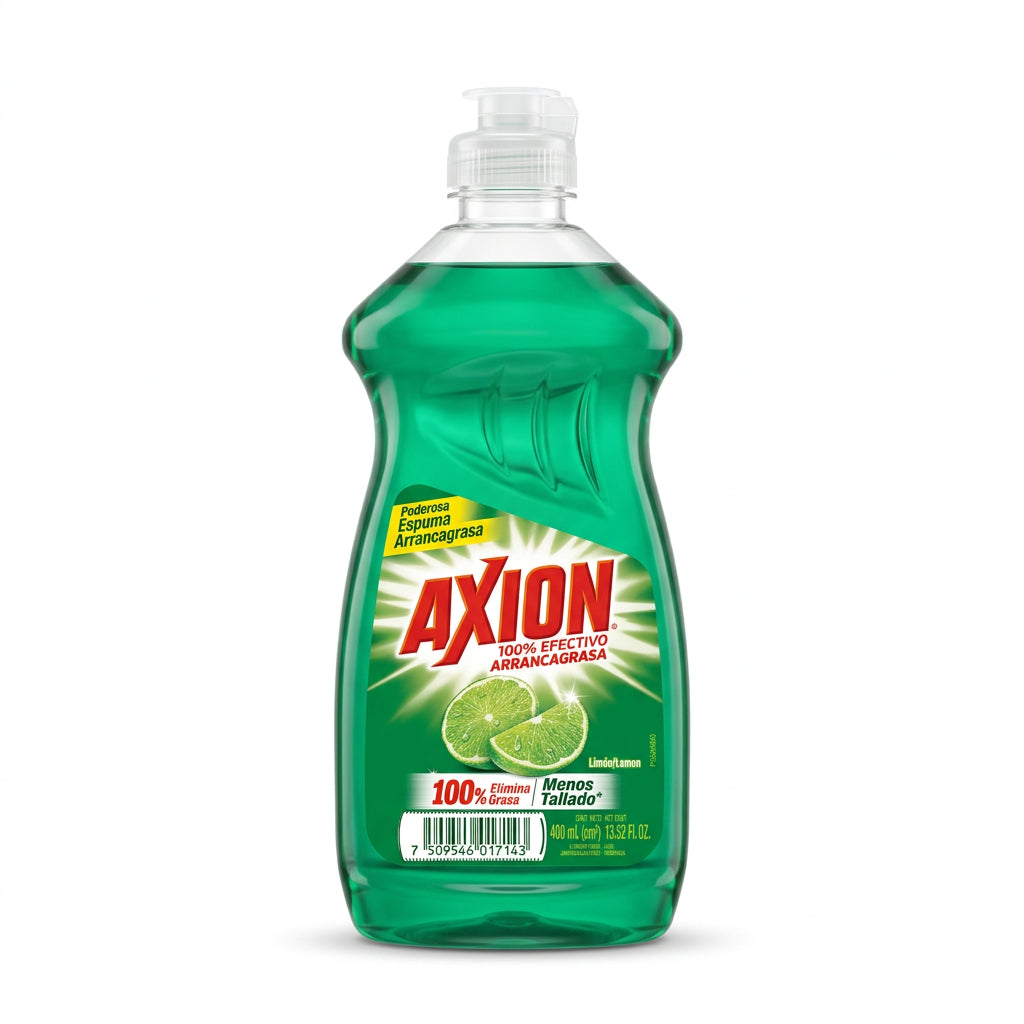 Jabón líquido lavatrastes Axión limón 400 mililitros