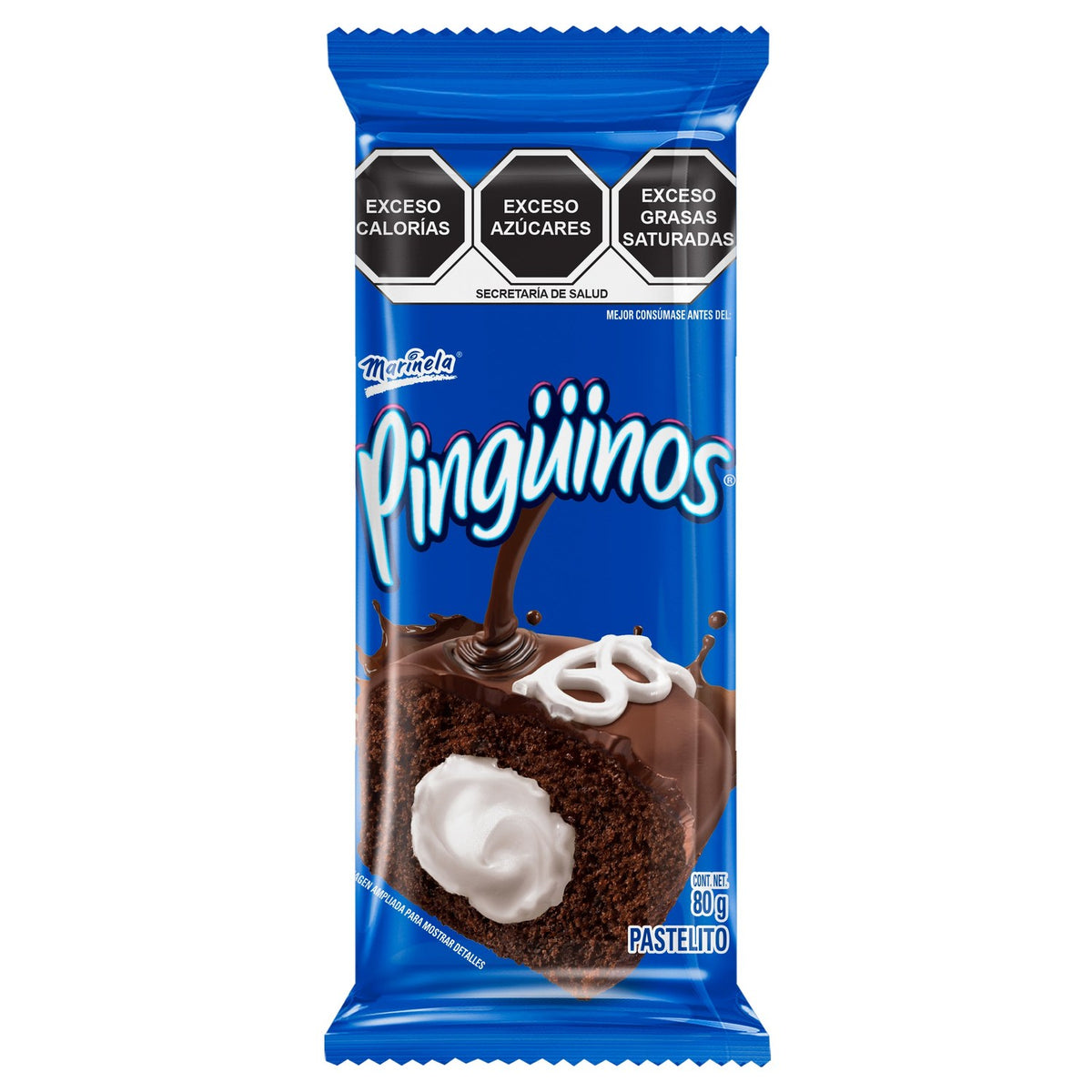 Pastelito Pingüinos Marinela 80 gramos