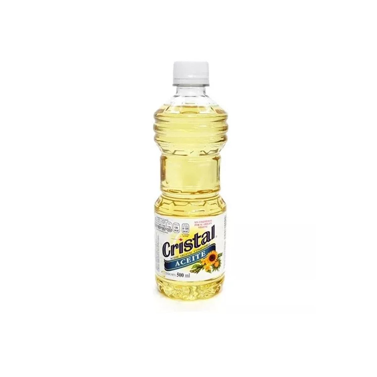 Aceite comestible vegetal Cristal de 500 mililitros. - Localia Ensenada