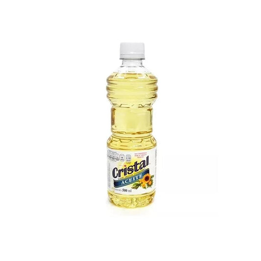 Aceite comestible vegetal Cristal de 500 mililitros. - Localia Ensenada