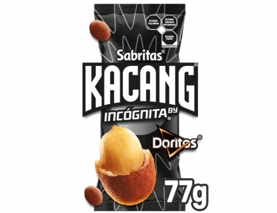 Cacahuates Sabritas Kacang sabor Doritos Incógnita de 77 gramos - Localia Ensenada