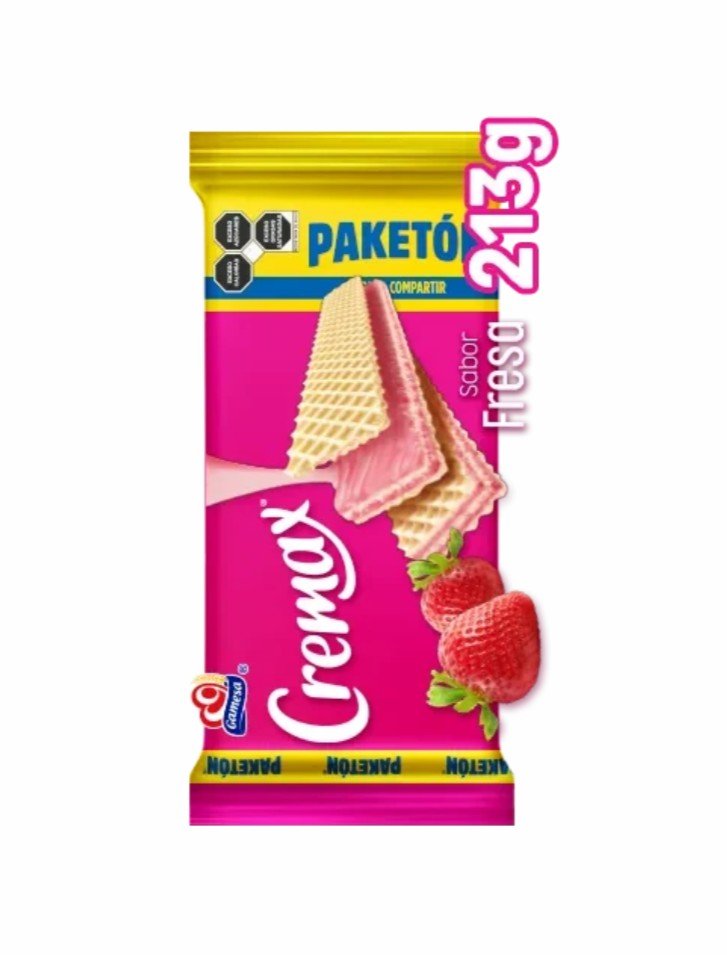 Paketón Cremax de Nieve sabor Fresa de 213 gramos - Localia Ensenada