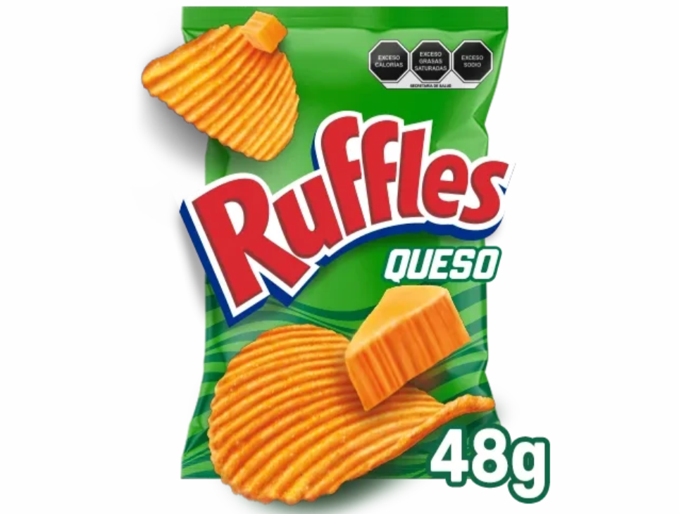 Ruffles de Queso de 48 gramos