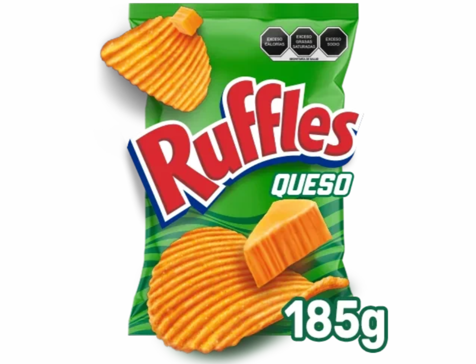 Ruffles de Queso Tamaño Familiar de 185 gramos