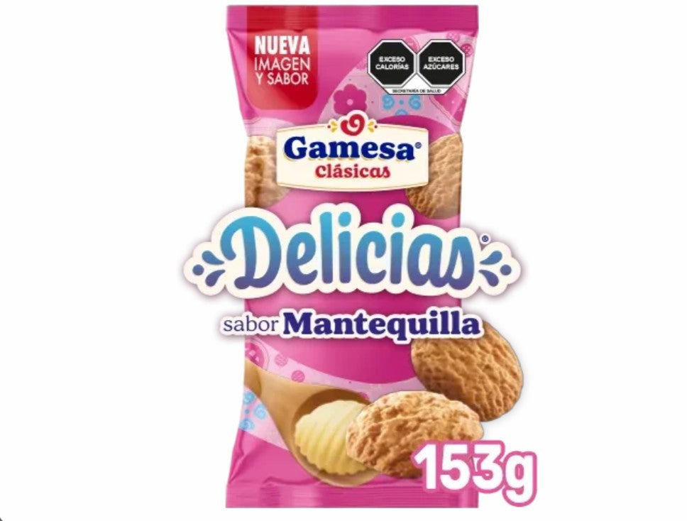 Delicias Gamesa sabor Mantequilla de 153 gramos