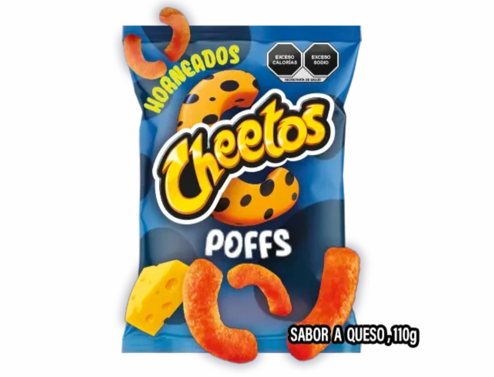 Cheetos Poffs sabor a queso de 110 gramos