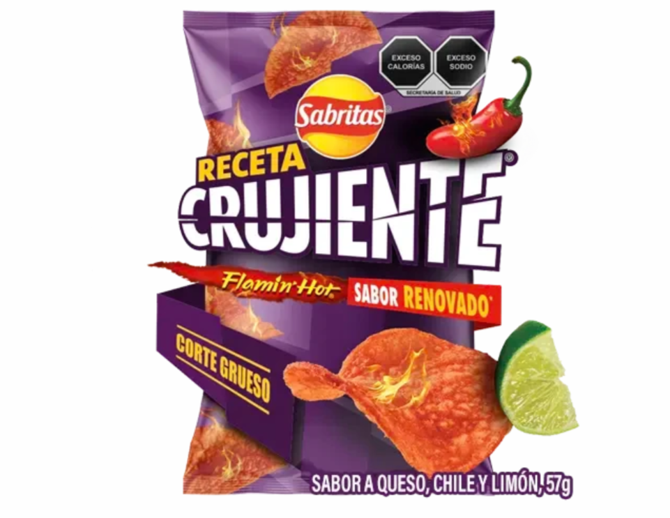 Sabritas Receta Crujiente sabor Flamin Hot de 57 gramos