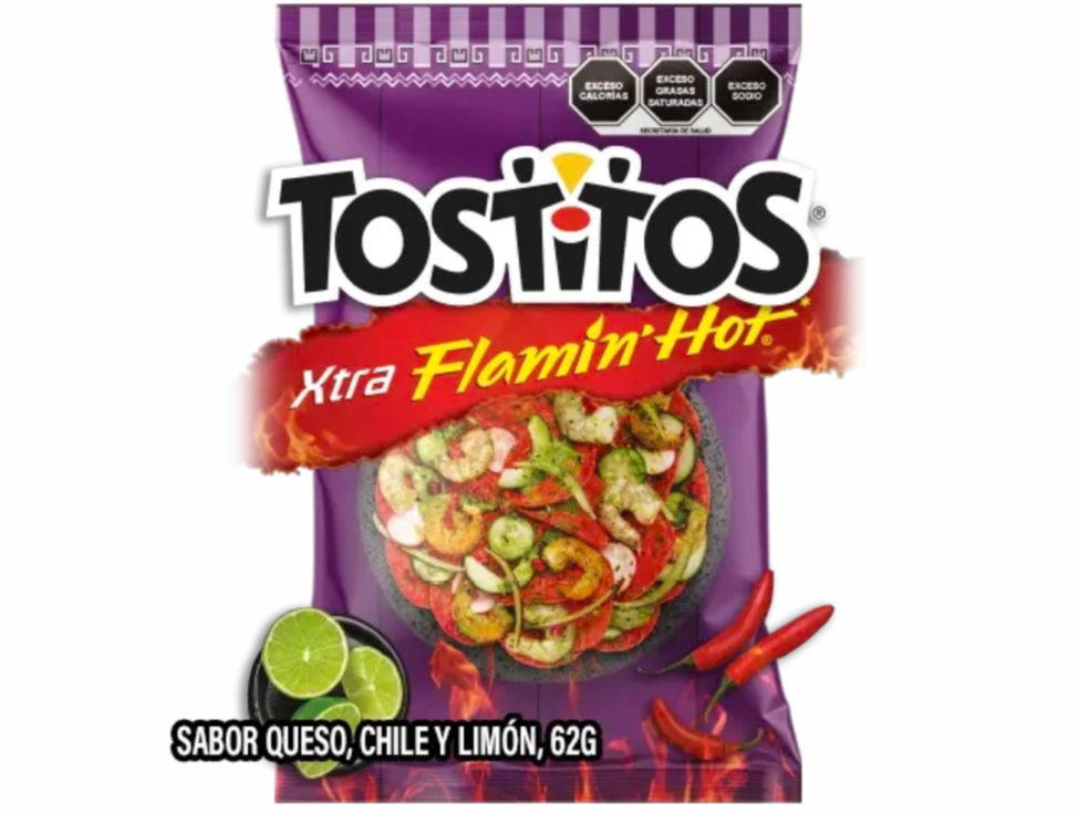 Tostitos Xtra Flamin Hot de 62 gramos