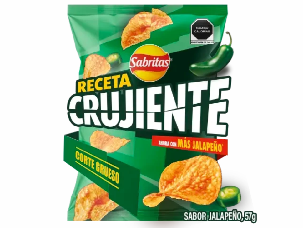Sabritas Receta Crujiente sabor Jalapeño de 57 gramos