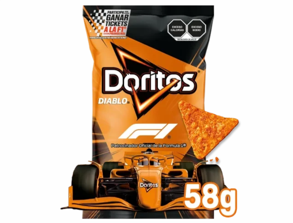 Doritos Diablo de 58 gramos