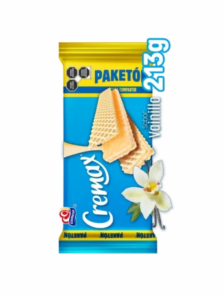Paketón Cremax de Nieve sabor Vainilla de 213 gramos