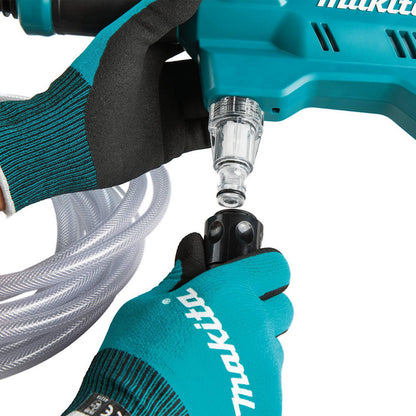 Hidrolavadora: 320 psi, 1 GPM, agua fría y caliente, funciona con batería.