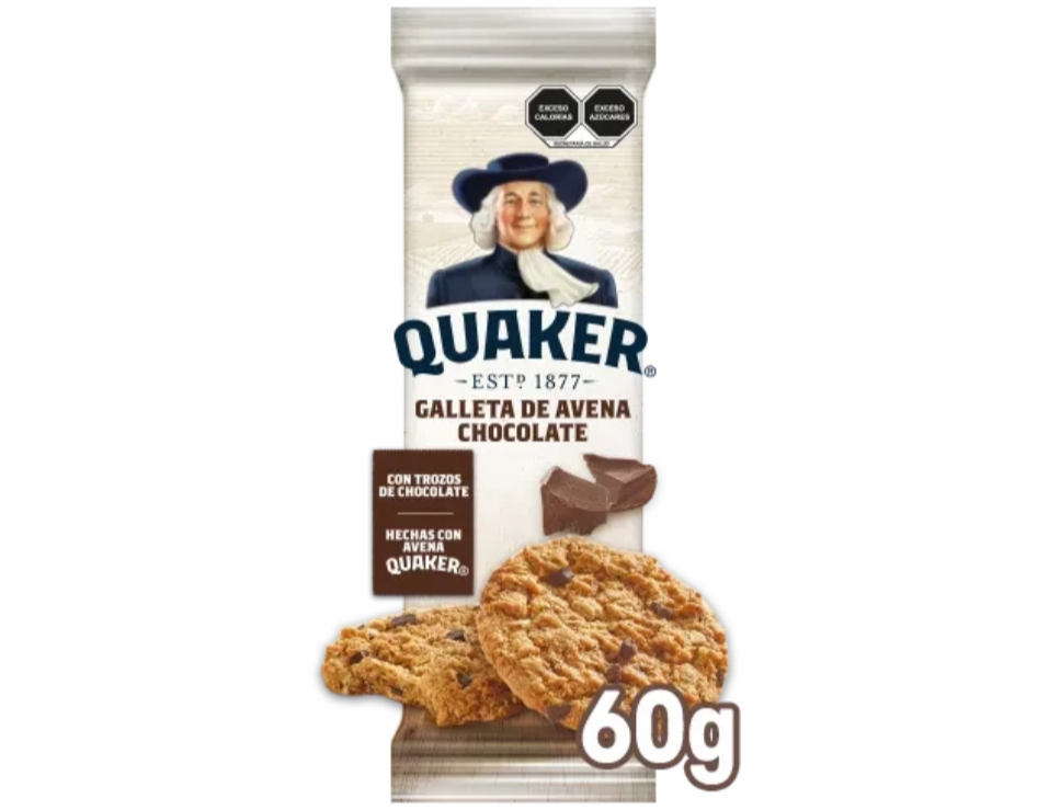 Galletas de Avena Quaker de Chocolate de 60 gramos