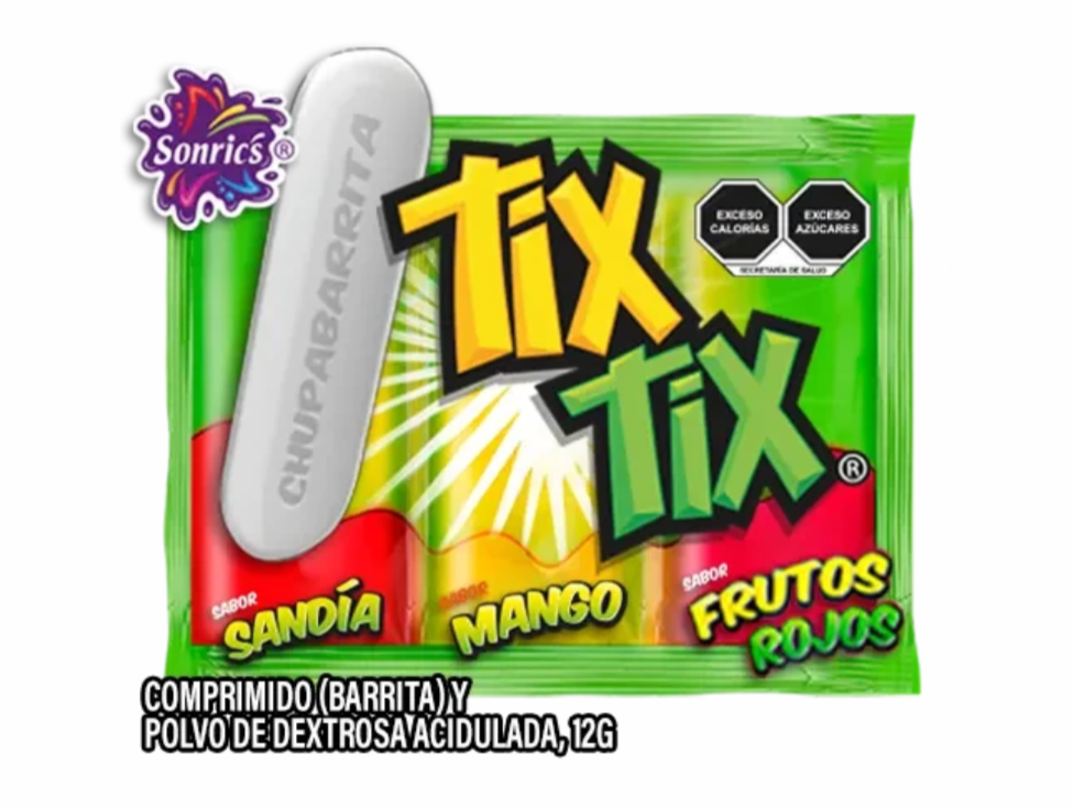 Tix Tix Chupabarrita de 12 gramos