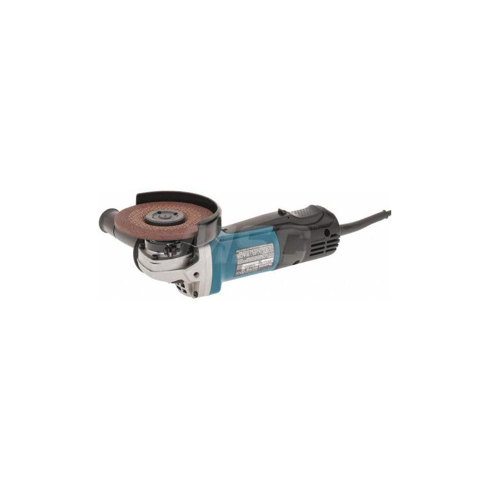 Esmeriladora angular con cable: Diámetro de la rueda: 4-1/2", 11.000 RPM, husillo de 5/8-11
