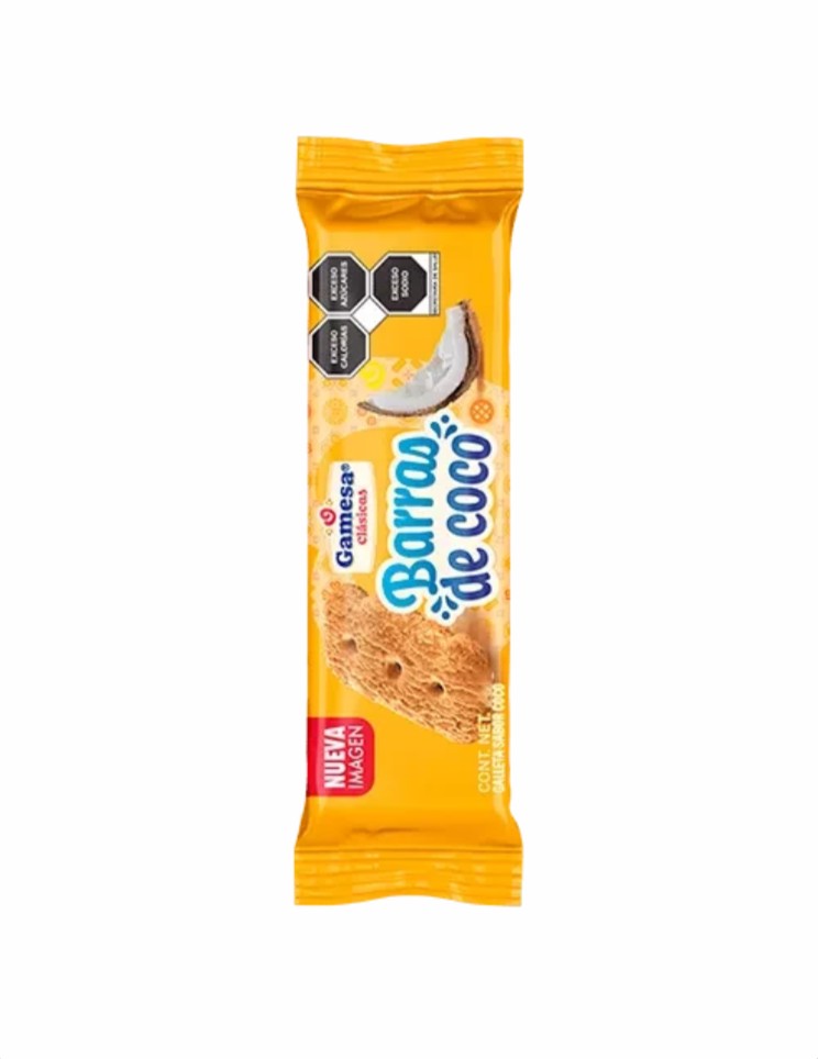 Galletas barras de coco de 140 gramos