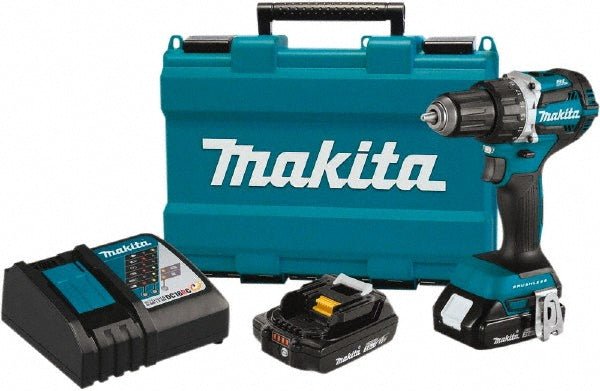 Taladro inalámbrico Makita: 18 V, portabrocas de 1/2", de 0 a 2000 RPM. - Localia Ensenada